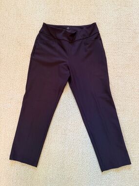 Adidas Purple Cropped Performance Pants